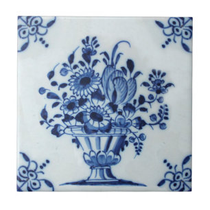 Holländische Delft Blume Arrangement Repro aus dem Fliese