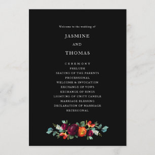 Holländische Florals zum Black Vintage Hochzeitspr Programm