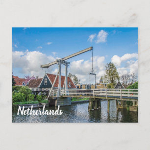 Holländische Hebebrücke Feiertagspostkarte
