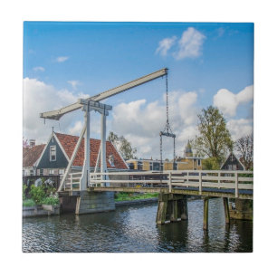 Holländische Holzbrücke Fliese