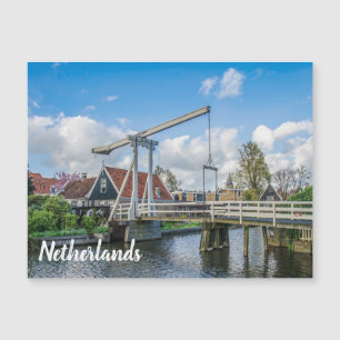 Holländische Holzbrücke Magnetkarte