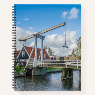 Holländische Holzbrücke Notizbuch