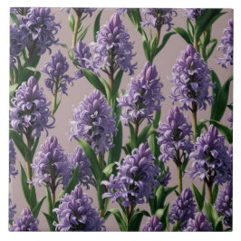 Holländische Hyacinth-Lila-Blumen Fliese