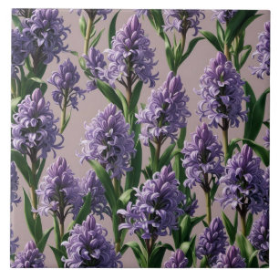 Holländische Hyacinth-Lila-Blumen Fliese