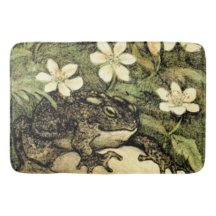 Holländische Jugendstil-Toad und Dogwood Badematte