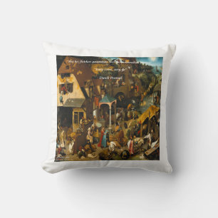 Holländische Kunst & Proverb Throw Pillow Kissen