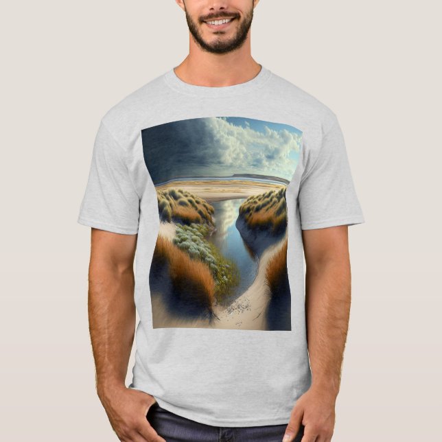 Holländische Küstendünen T-Shirt (Vorderseite)