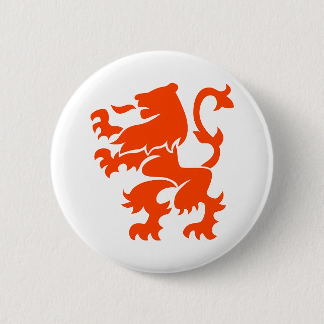 Holländische Löwendecke Button (Vorderseite)