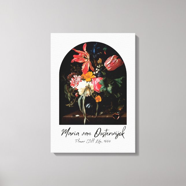 Holländische Meister: Ein Leben in Blumen Leinwanddruck (Vorderseite)