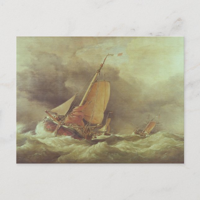 Holländische Pincks auf Anchor vor Yarmouth Postkarte (Vorderseite)