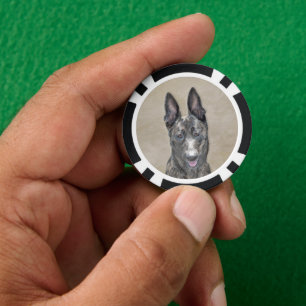 Holländische Schäfermalerei - Niedliche Original H Pokerchips