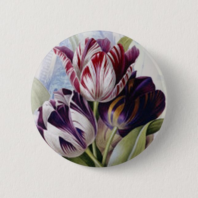 Holländische Tulpen Button (Vorderseite)