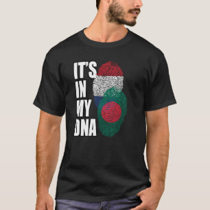 Holländische und Bangladesch-DNA-Kennzeichnung T-Shirt