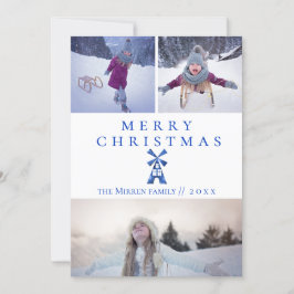 Holländische Windmill Multi-Foto-Ferienkarte Feiertagskarte