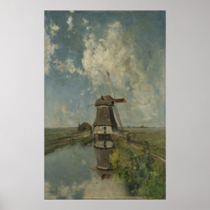 Holländische Windmühle auf dem Polgeweg Paul Gabri Poster