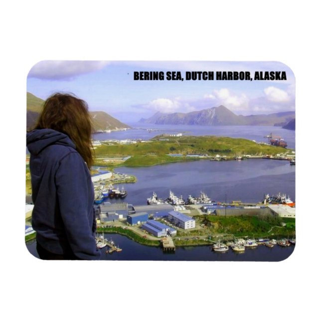 Holländischer Hafen, Alaska-Magnet Magnet (Horizontal)