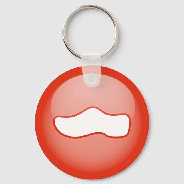 Holländischer Holzschuh Schlüsselanhänger (Vorderseite)