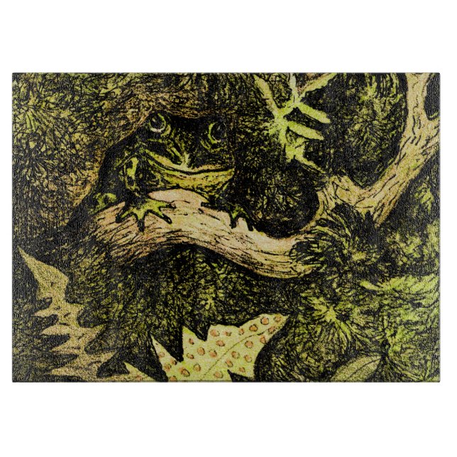 Holländischer Jugendfrosch in Tree Schneidebrett (Vorderseite)