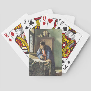 Holländischer Künstler Vermeer Painting The Geogra Spielkarten