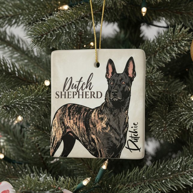 Holländischer Schäferhund - Dutchie Keramikornament (Von Creator hochgeladen)