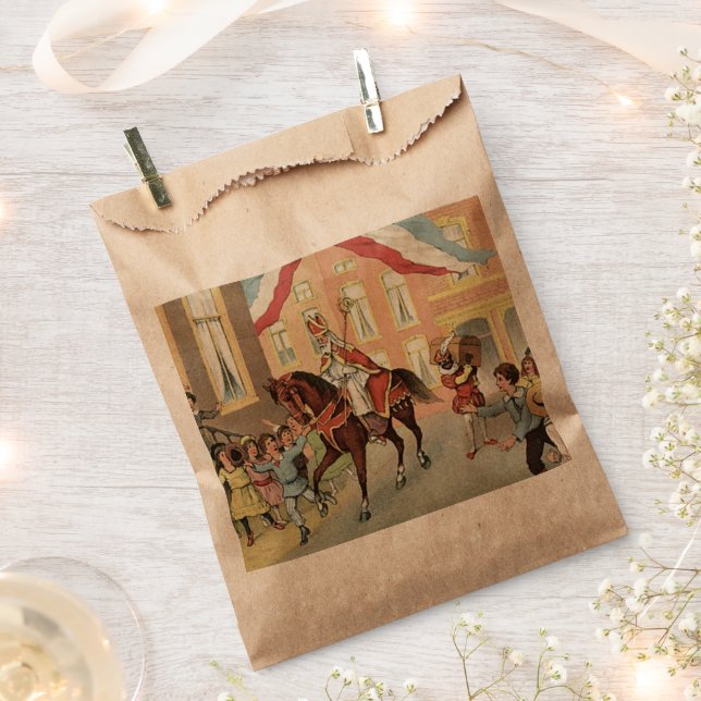 Holländisches Sinterklaas-Pferd am Tag des Nicks V Geschenktütchen (Ausgeschnitten)