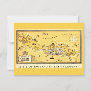 Holland's Curacao Island Postcard Postkarte