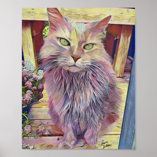 Hollchess Halas Farm Cat Poster (Vorne)
