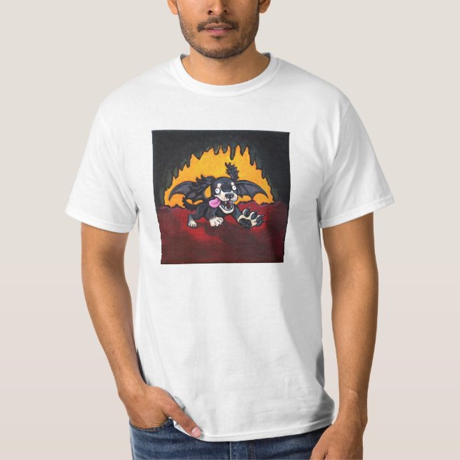 Höllen-Dackel T-Shirt (Vorderseite)