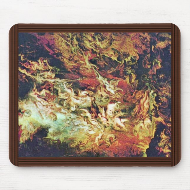 Höllen-Fall vom verdammten durch Rubens Peter Paul Mousepad (Vorne)