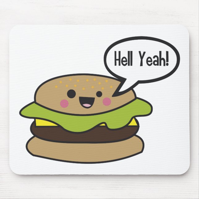 Höllen-ja Burger Mousepad (Vorne)
