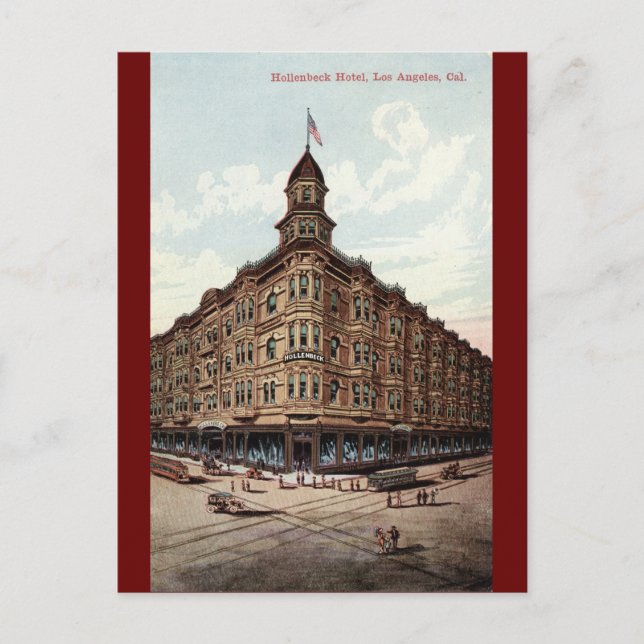 Hollenbeck Hotel, Los Angeles c1910 Vintag Postkarte (Vorderseite)