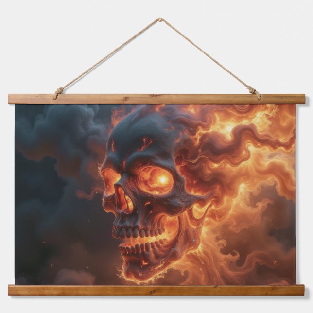 Höllenbesetzung Wandteppich Mit Holzrahmen (Vorne)
