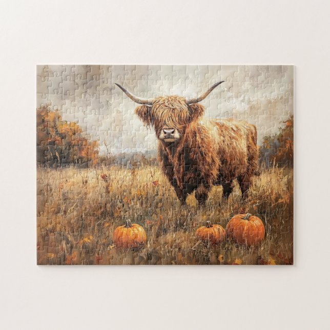 Höllenkuh mit Pumpkins Puzzle (Horizontal)