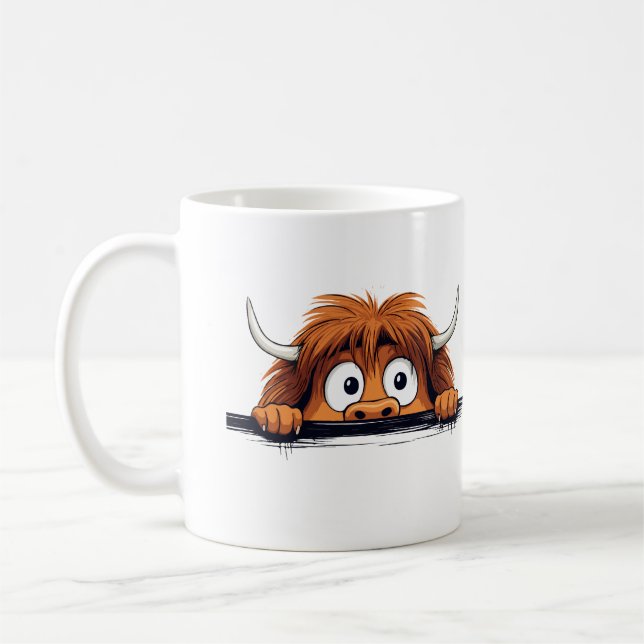 Höllenkuh Peking Niedlich Adorable Funny Animal Kaffeetasse (Links)