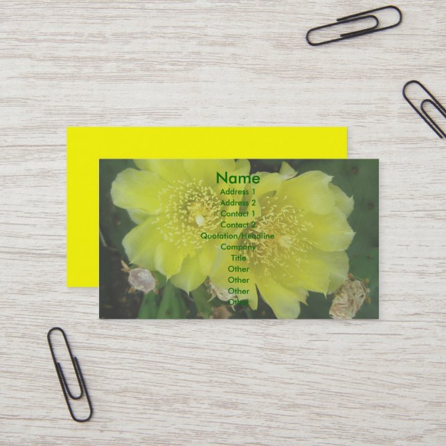 Höllenpear blüht Geschäftskarten Visitenkarte (Vorderseite/Rückseite Beispiel)