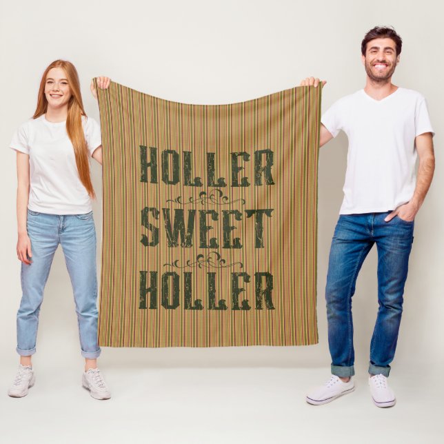Holler Sweet Holler Rustic Country Fleecedecke (Beispiel)