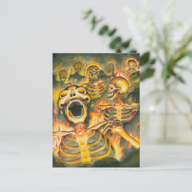 Hölliche Legionen Postkarte (Stehend Vorderseite)