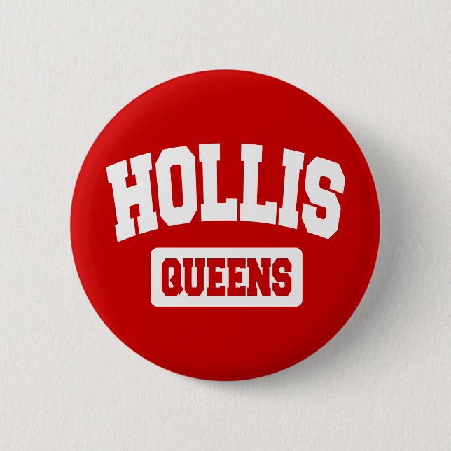 Hollis, Queens, NYC Button (Vorderseite)