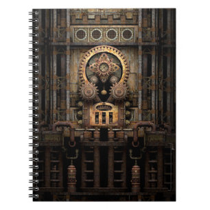 Höllische Steampunk Maschine Notizblock