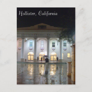 Hollister, Gedenkstätte der CA-Veteranen-Gebäude Postkarte