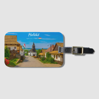 Hollókő, Ungarn - Historische Dorfstraße Gepäckanhänger