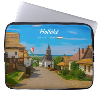 Hollókő, Ungarn - Historische Dorfstraße Laptopschutzhülle
