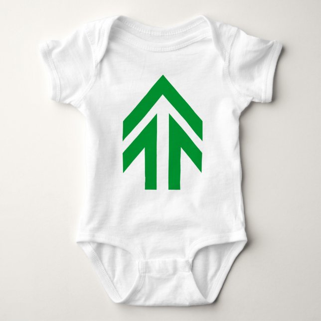 Hollow Arrow Baby Strampler (Vorderseite)