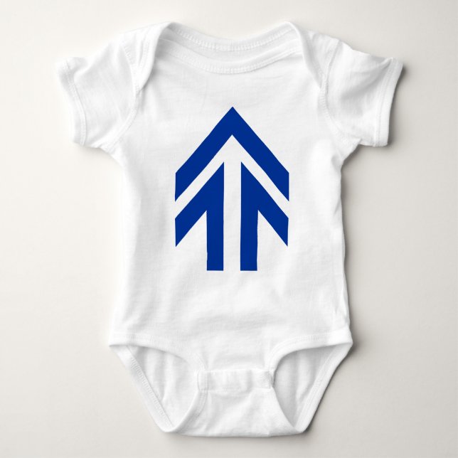 Hollow Arrow Baby Strampler (Vorderseite)