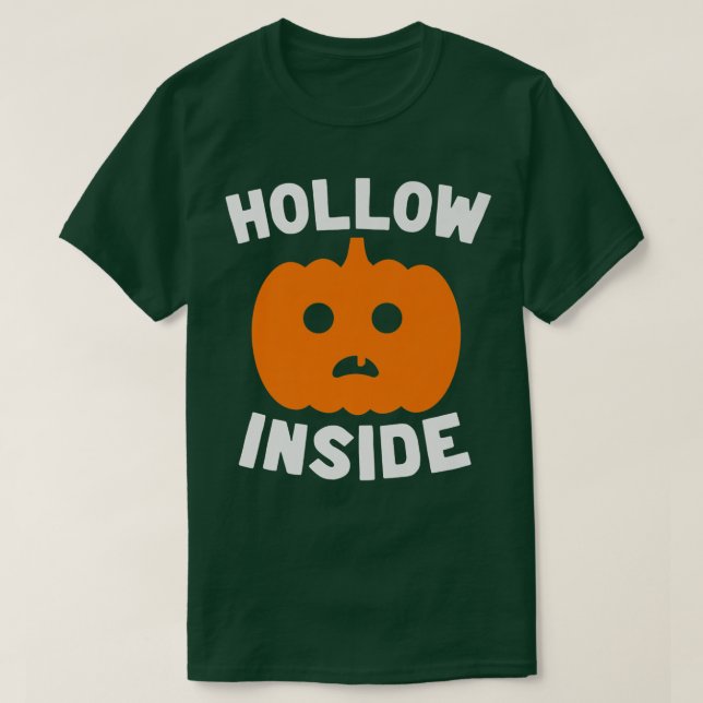 Hollow Inside Funny Halloween Pumpkin JackoLantern T-Shirt (Design vorne)