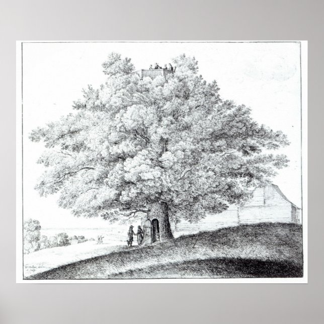 Hollow Tree in Hampstead, 1663 Poster (Vorne)