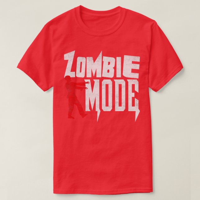Holloween Zombie Mode Funny Zombie gestört T-Shirt (Design vorne)