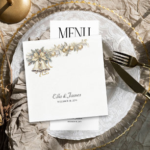 Holly and Bells Personalisierte Weihnachtsfeier Serviette
