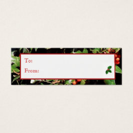 Holly and Berries Holiday Gift Tag