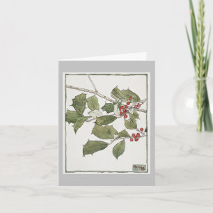Holly and Ivy Christmas Card Karte